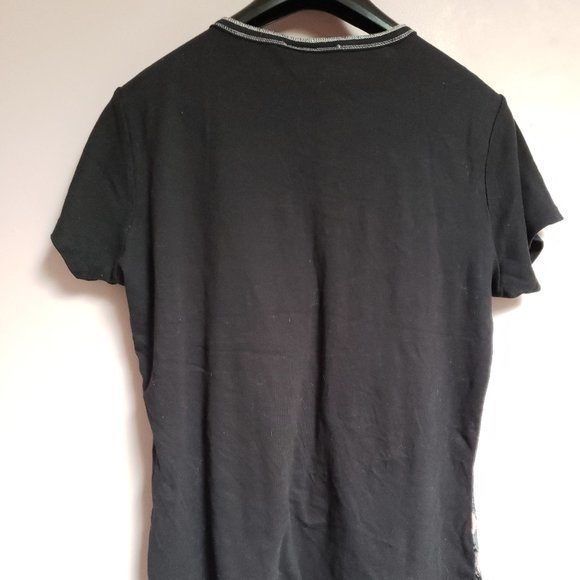 Classic Editions Women's Size  Large Black and Pink Tee-shirt - New - Picture 4 of 7